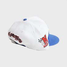 Load image into Gallery viewer, 1990&#39;s Shark-Tooth Snapback - Off White/Blue
