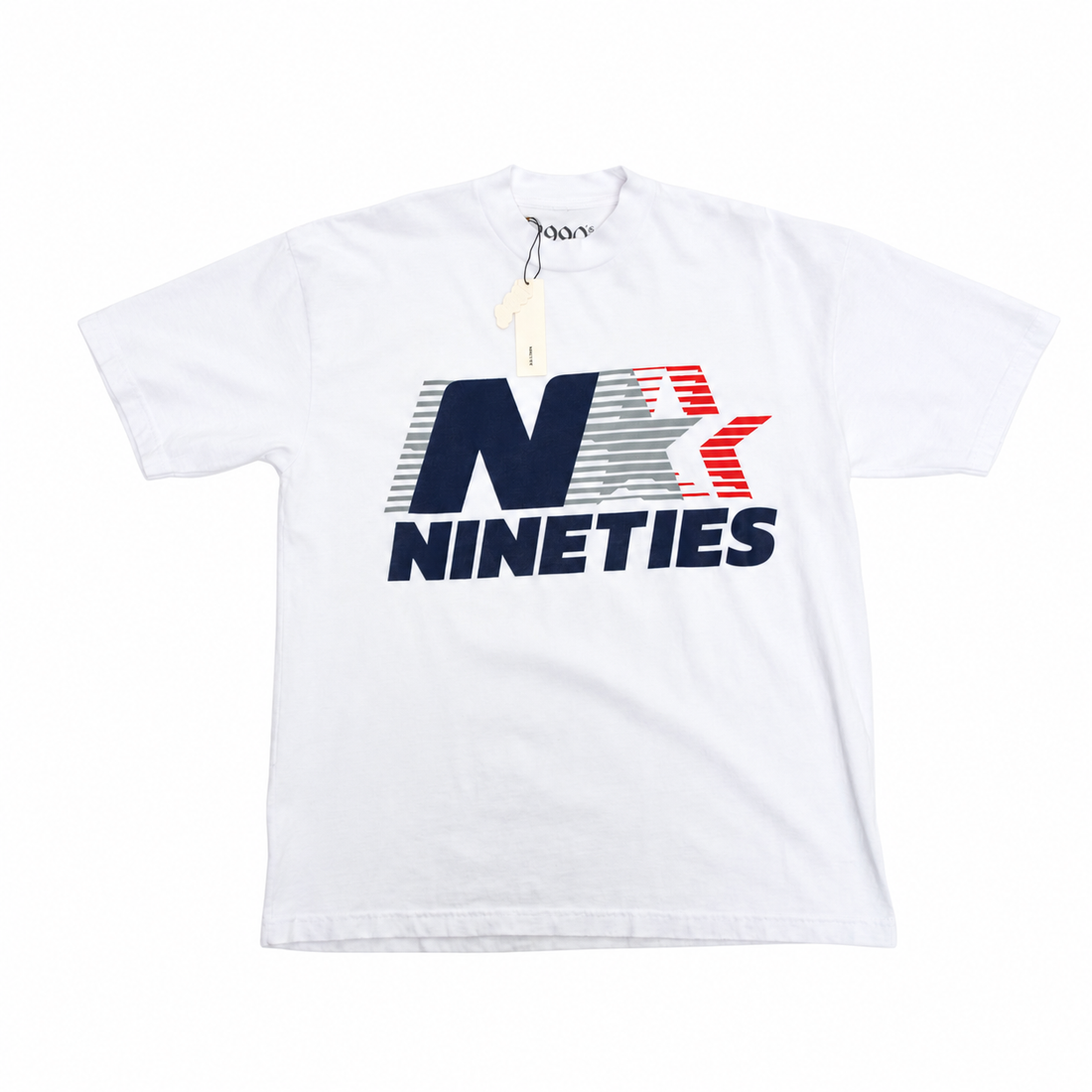 NINETIES N STAR TEE on white background