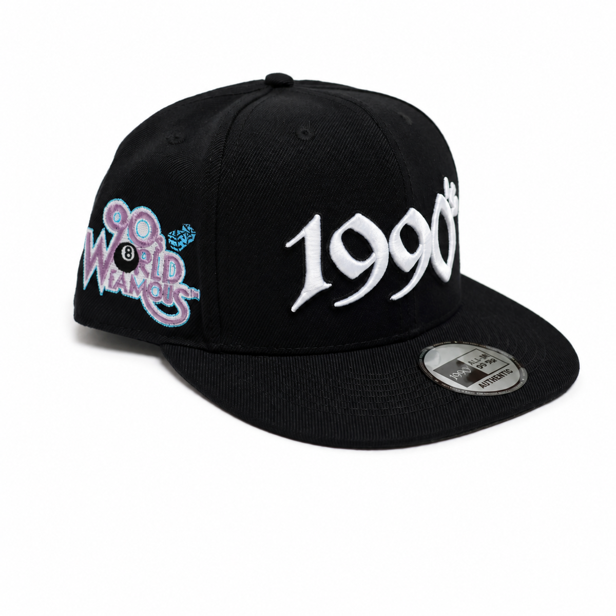 NINETIES LA world famous snapback side on white background